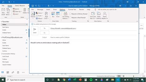 How to Create a Poll in Outlook and View Responses .
